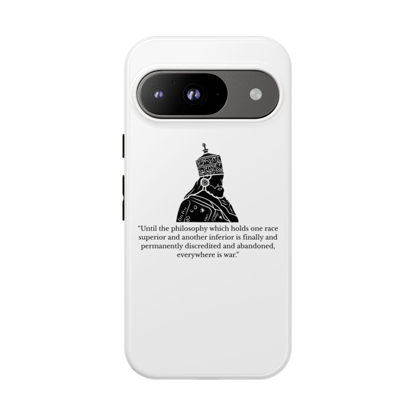 Tough Cases — 'Until the philosophy...' Quote Military Helmet Phone Case