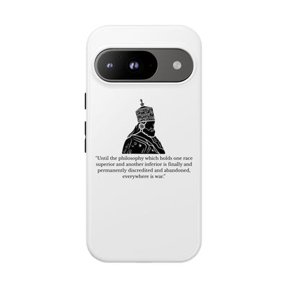 Tough Cases — 'Until the philosophy...' Quote Military Helmet Phone Case