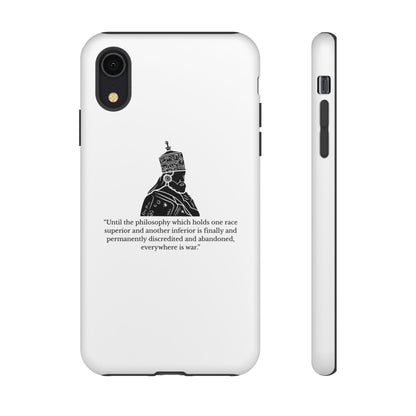 Tough Cases — 'Until the philosophy...' Quote Military Helmet Phone Case