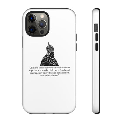 Tough Cases — 'Until the philosophy...' Quote Military Helmet Phone Case