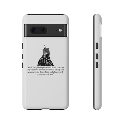 Tough Cases — 'Until the philosophy...' Quote Military Helmet Phone Case