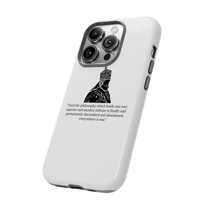 Tough Cases — 'Until the philosophy...' Quote Military Helmet Phone Case