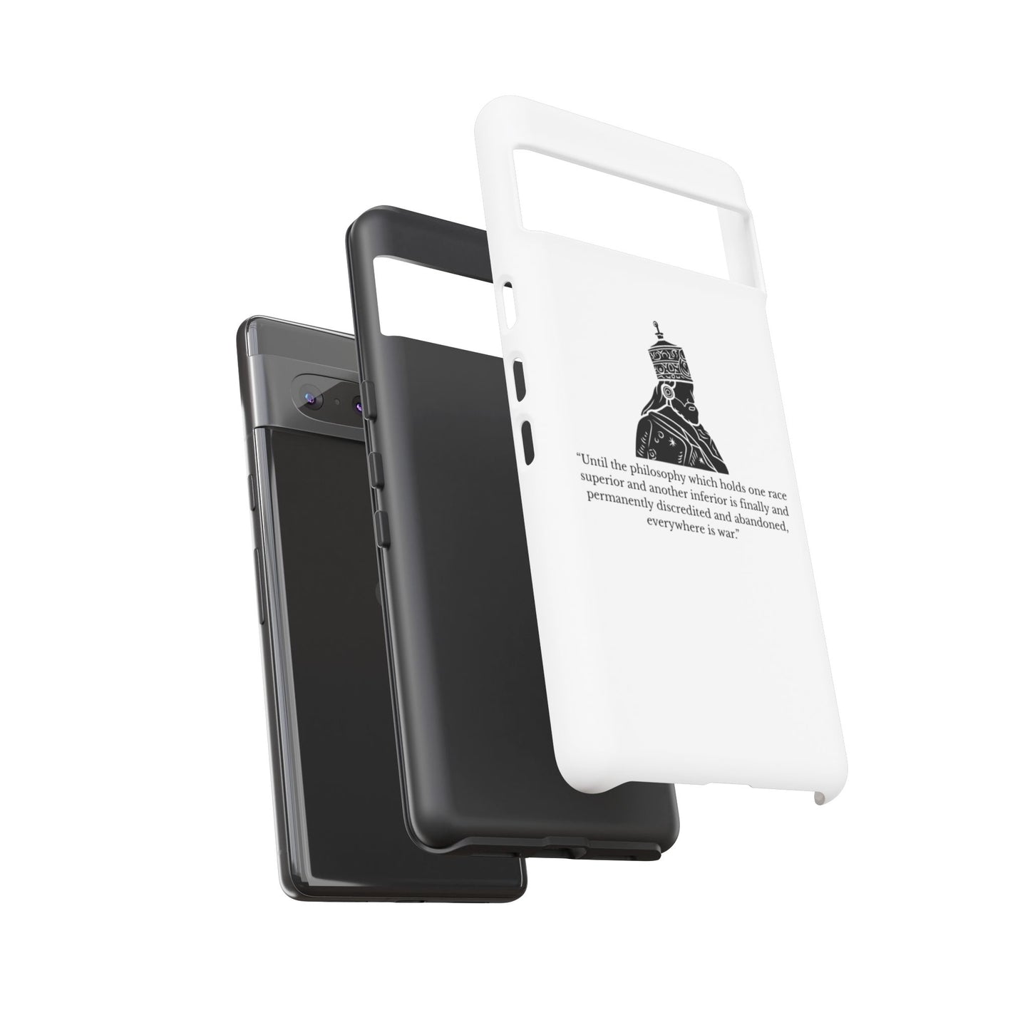 Tough Cases — 'Until the philosophy...' Quote Military Helmet Phone Case