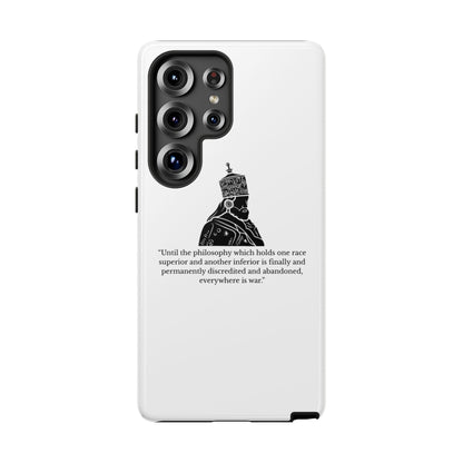 Tough Cases — 'Until the philosophy...' Quote Military Helmet Phone Case