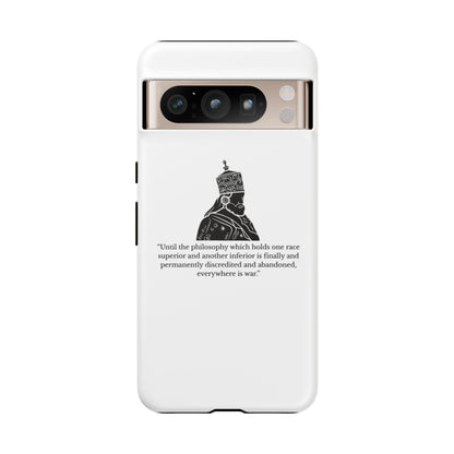 Tough Cases — 'Until the philosophy...' Quote Military Helmet Phone Case