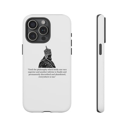 Tough Cases — 'Until the philosophy...' Quote Military Helmet Phone Case
