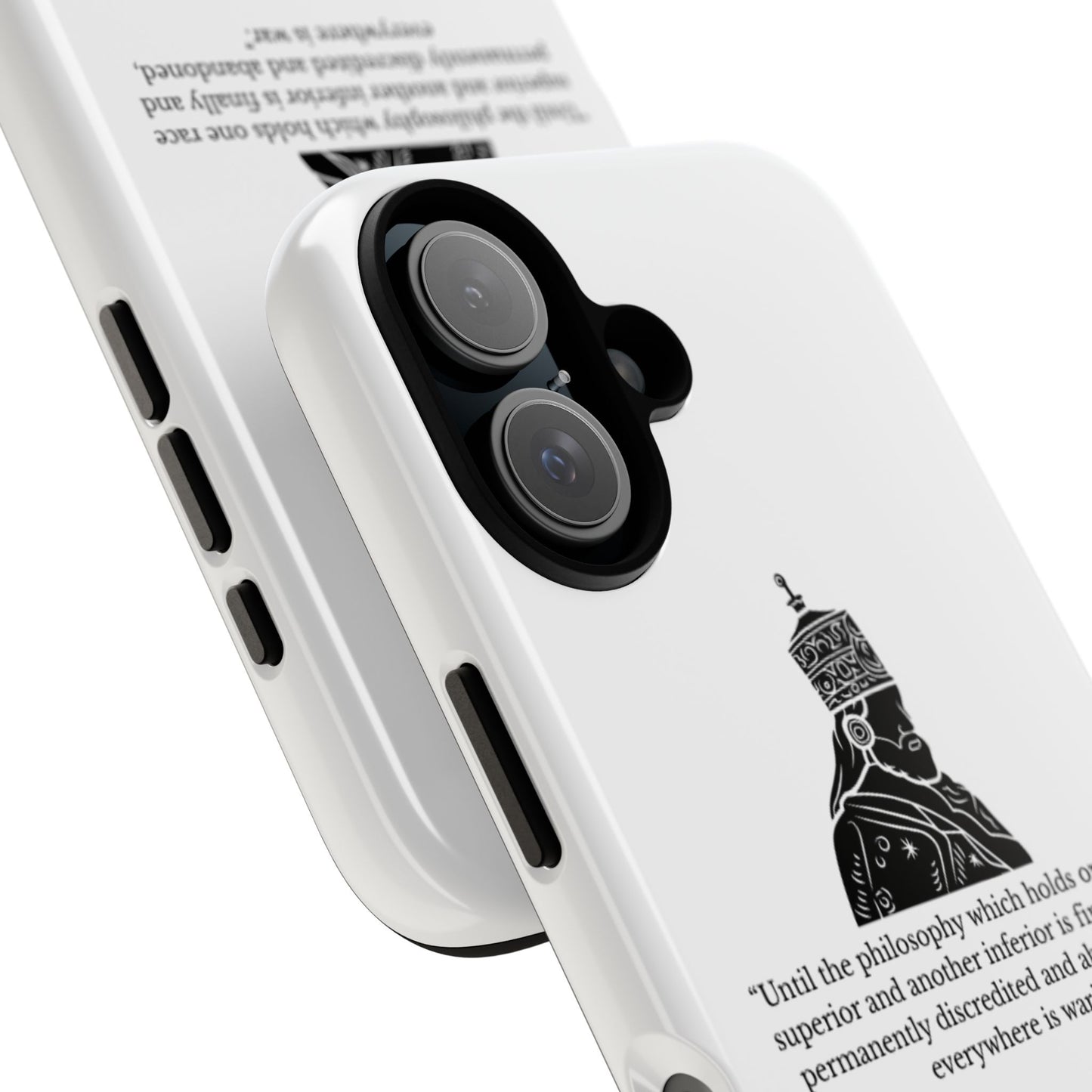 Tough Cases — 'Until the philosophy...' Quote Military Helmet Phone Case