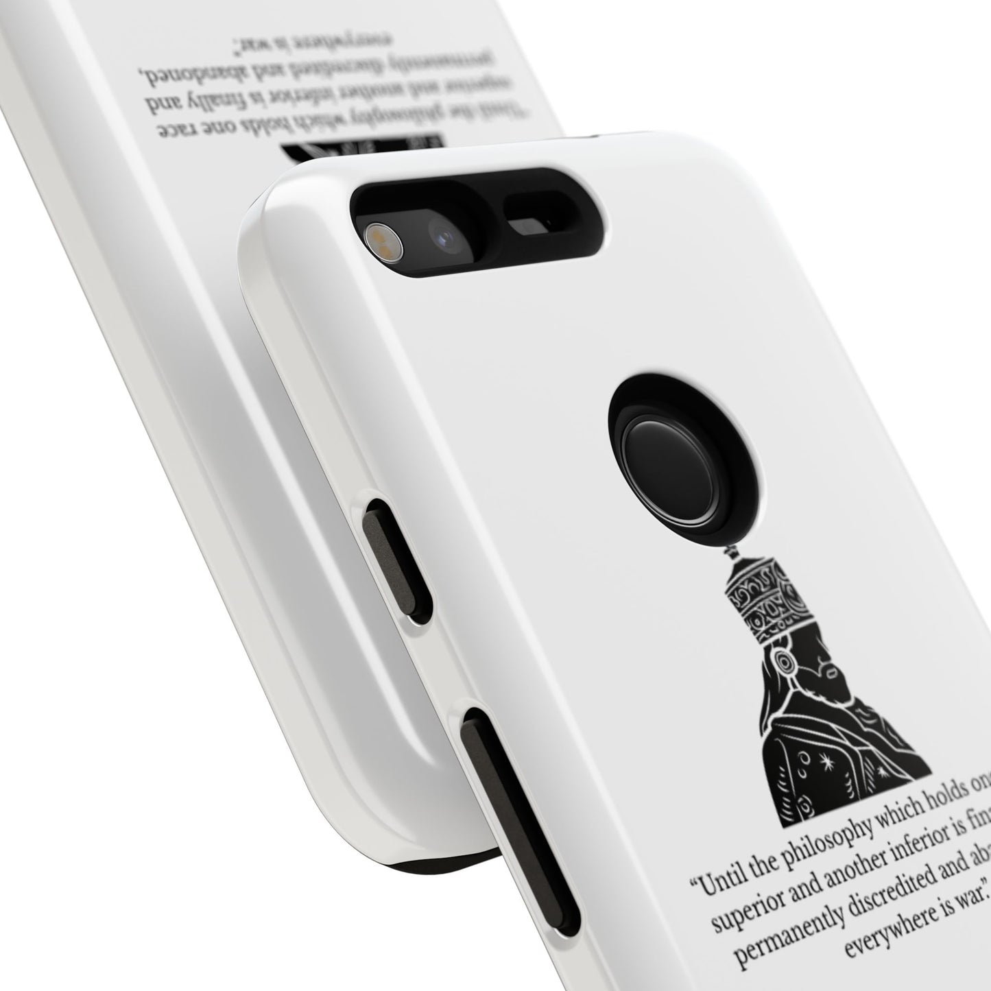 Tough Cases — 'Until the philosophy...' Quote Military Helmet Phone Case