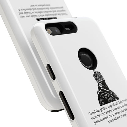 Tough Cases — 'Until the philosophy...' Quote Military Helmet Phone Case