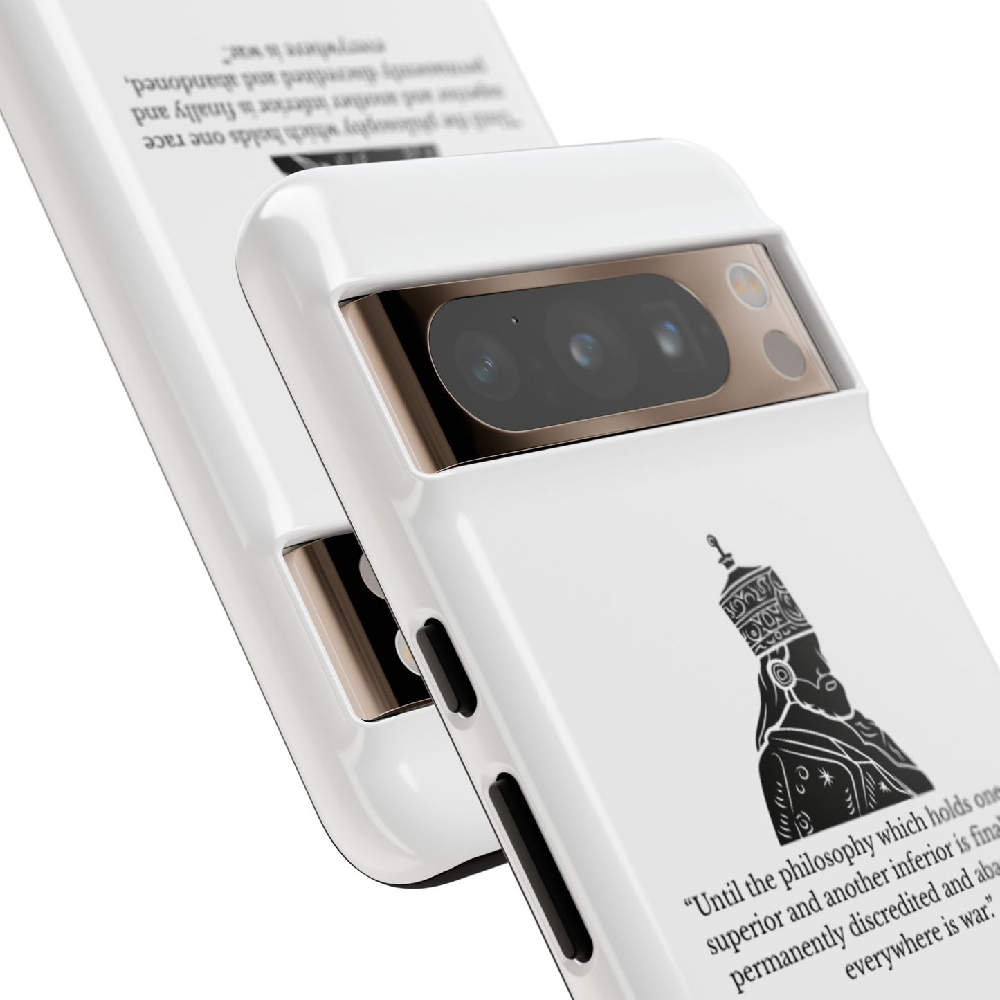 Tough Cases — 'Until the philosophy...' Quote Military Helmet Phone Case