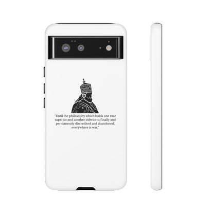 Tough Cases — 'Until the philosophy...' Quote Military Helmet Phone Case