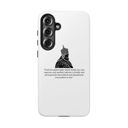 Tough Cases — 'Until the philosophy...' Quote Military Helmet Phone Case