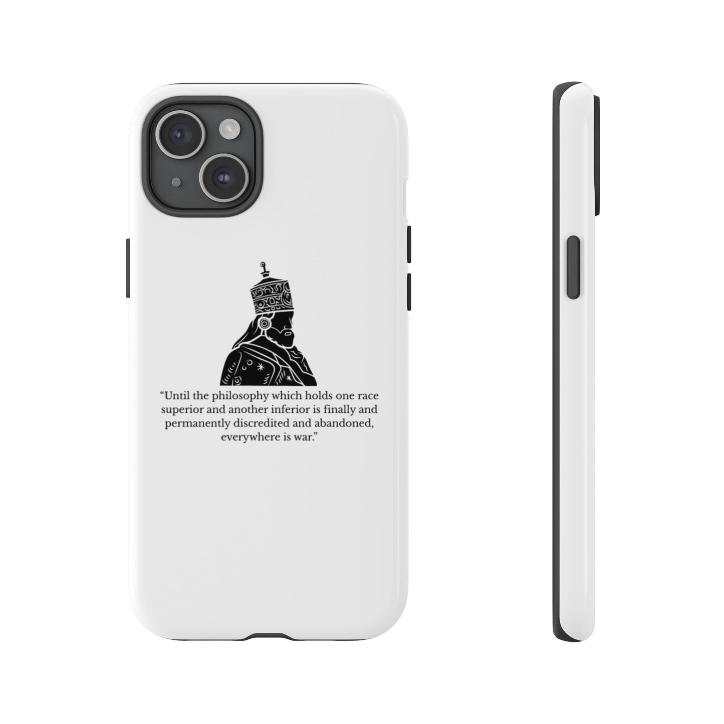 Tough Cases — 'Until the philosophy...' Quote Military Helmet Phone Case