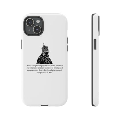 Tough Cases — 'Until the philosophy...' Quote Military Helmet Phone Case