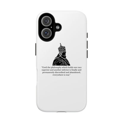 Tough Cases — 'Until the philosophy...' Quote Military Helmet Phone Case