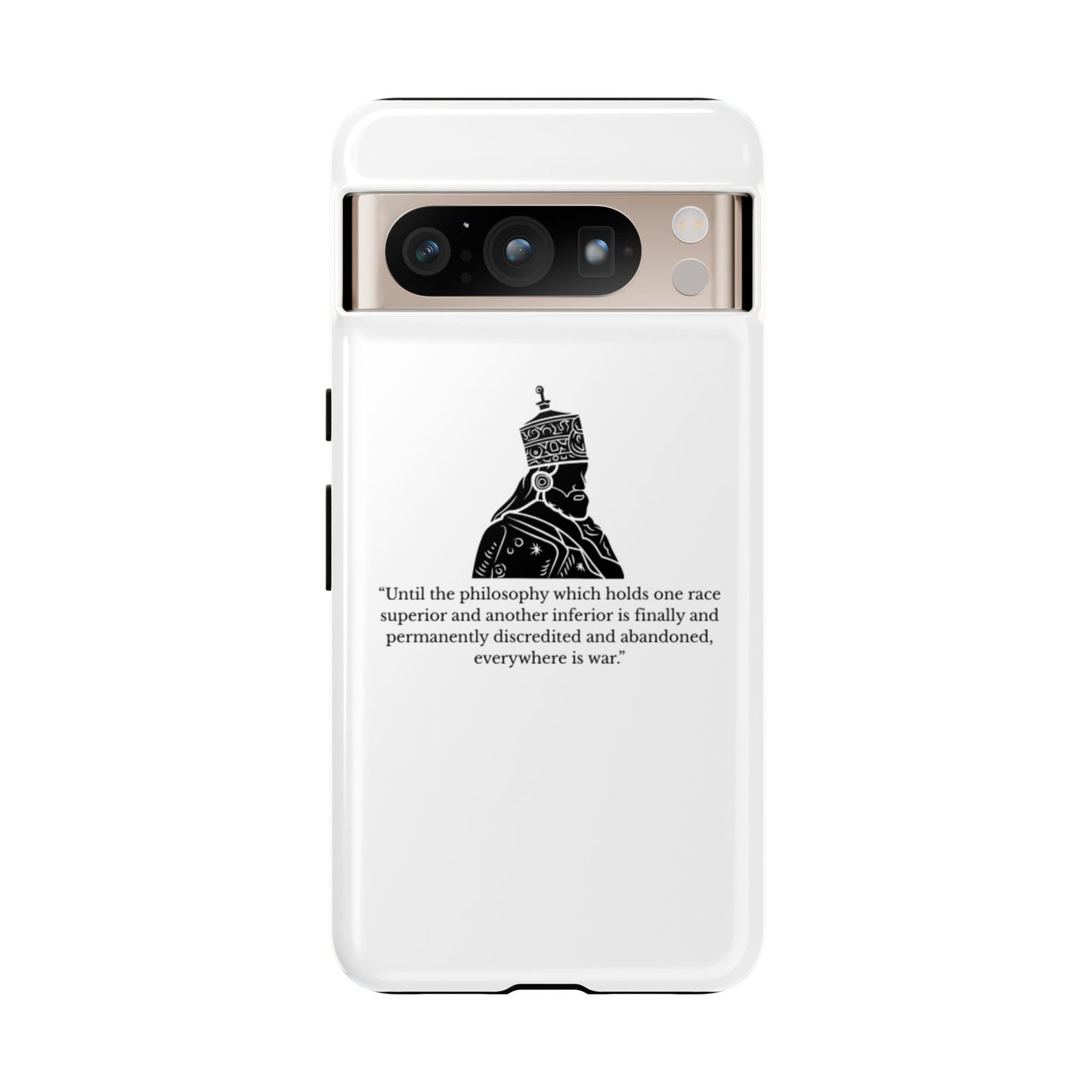 Tough Cases — 'Until the philosophy...' Quote Military Helmet Phone Case