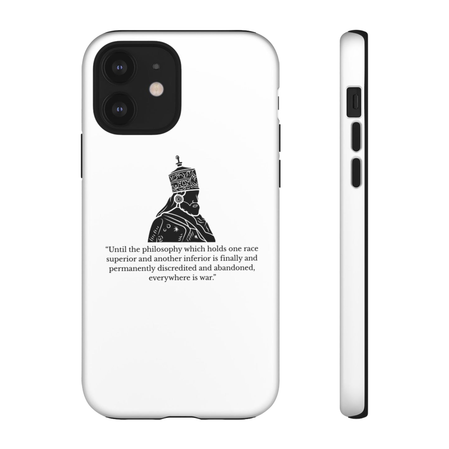 Tough Cases — 'Until the philosophy...' Quote Military Helmet Phone Case