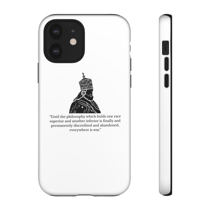 Tough Cases — 'Until the philosophy...' Quote Military Helmet Phone Case