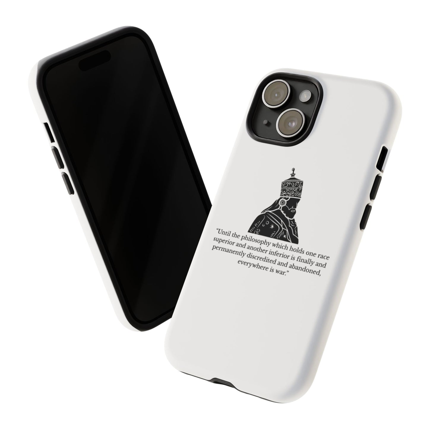 Tough Cases — 'Until the philosophy...' Quote Military Helmet Phone Case