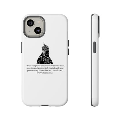 Tough Cases — 'Until the philosophy...' Quote Military Helmet Phone Case