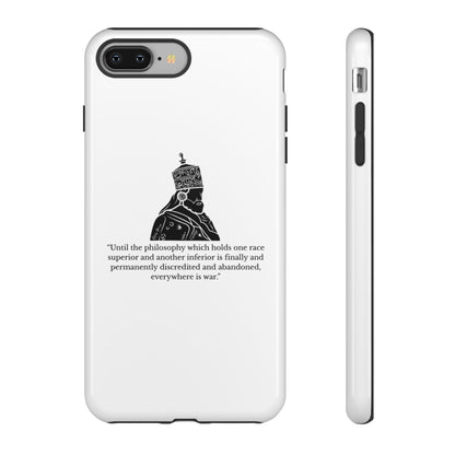 Tough Cases — 'Until the philosophy...' Quote Military Helmet Phone Case