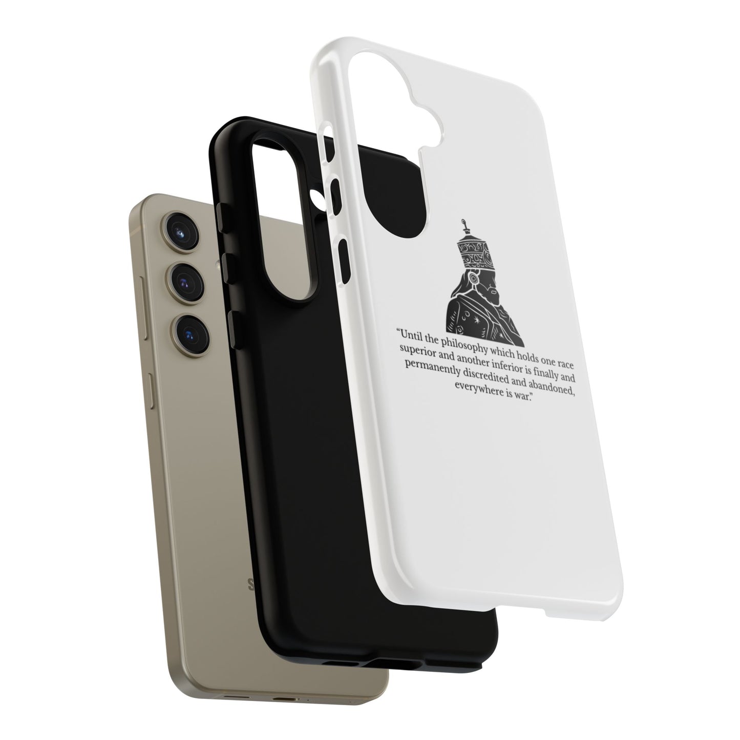 Tough Cases — 'Until the philosophy...' Quote Military Helmet Phone Case