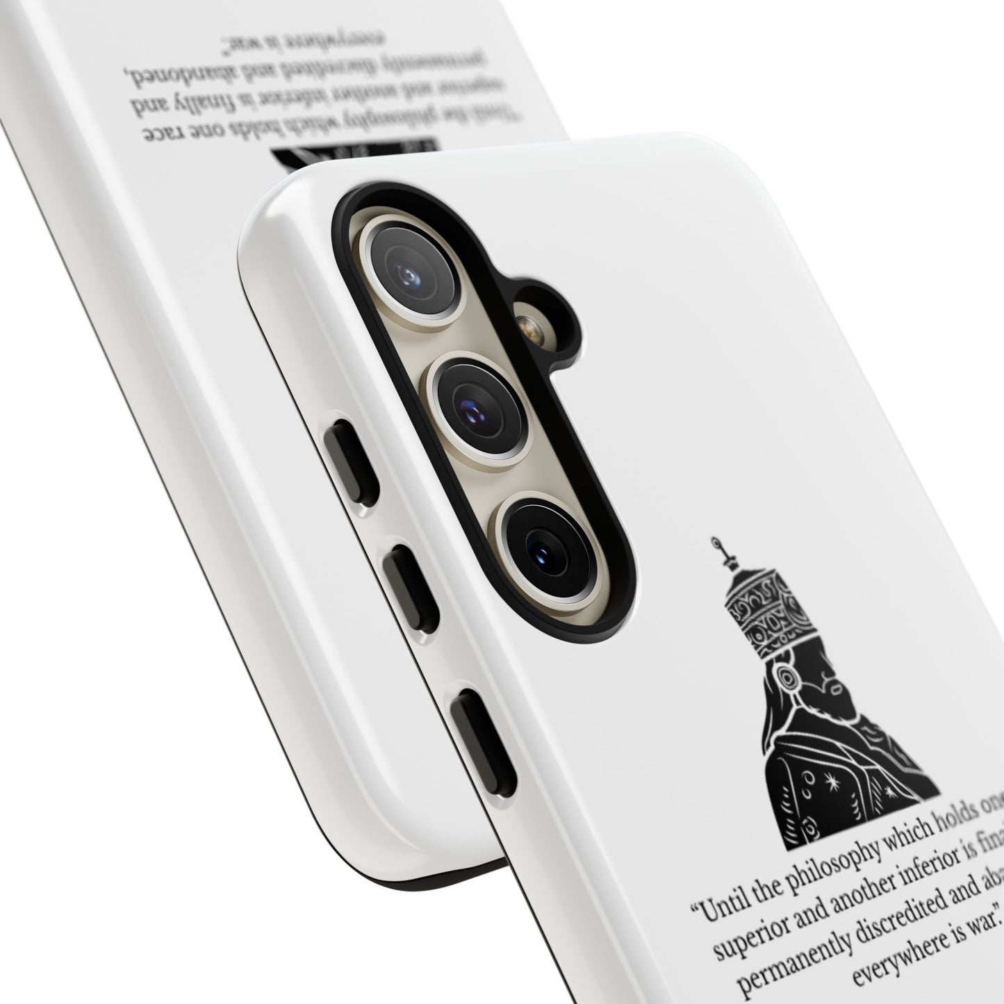 Tough Cases — 'Until the philosophy...' Quote Military Helmet Phone Case