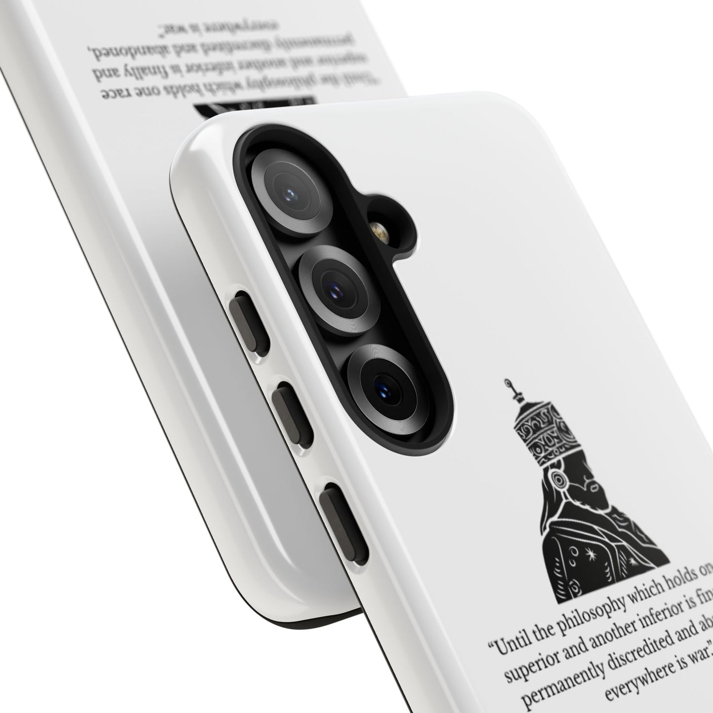 Tough Cases — 'Until the philosophy...' Quote Military Helmet Phone Case