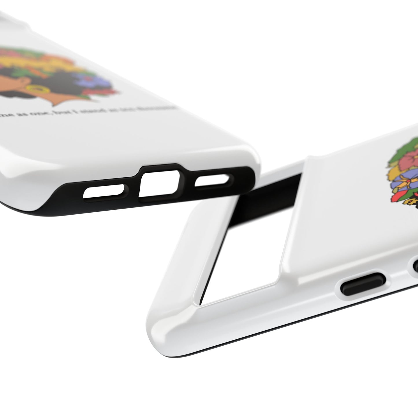 Afro Floral Phone Case — "I come as one, but I stand as ten thousand."
