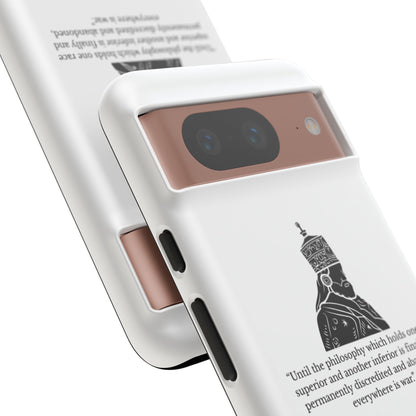 Tough Cases — 'Until the philosophy...' Quote Military Helmet Phone Case