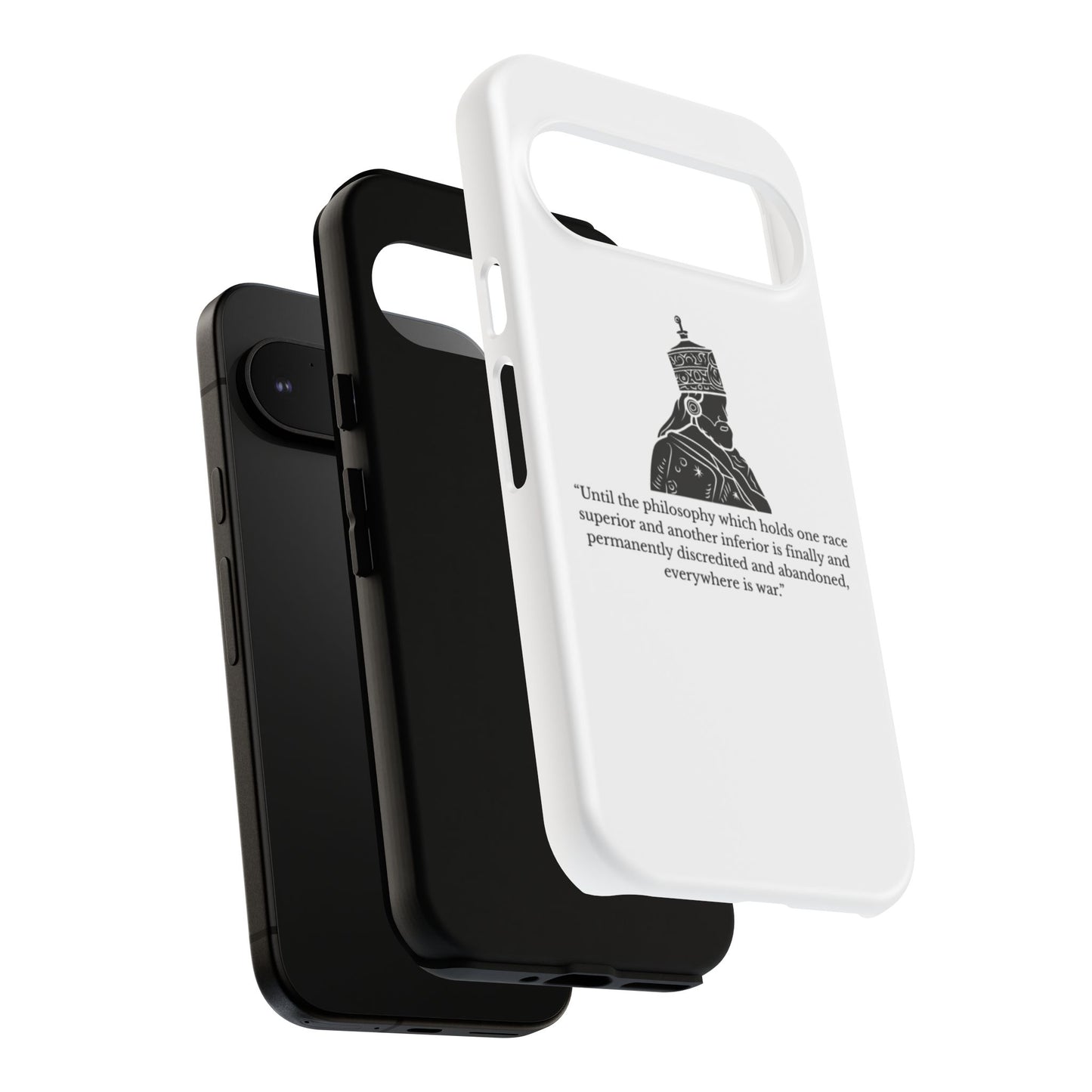 Tough Cases — 'Until the philosophy...' Quote Military Helmet Phone Case