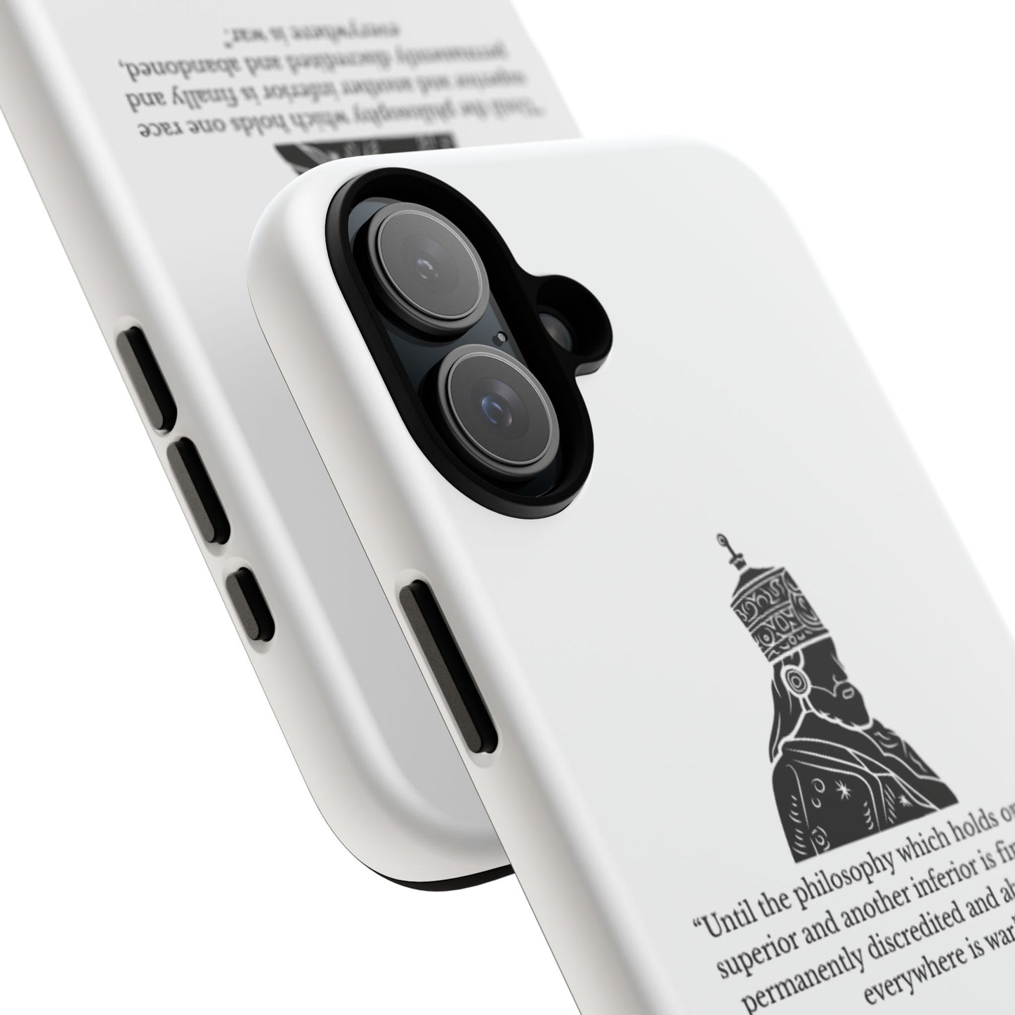 Tough Cases — 'Until the philosophy...' Quote Military Helmet Phone Case