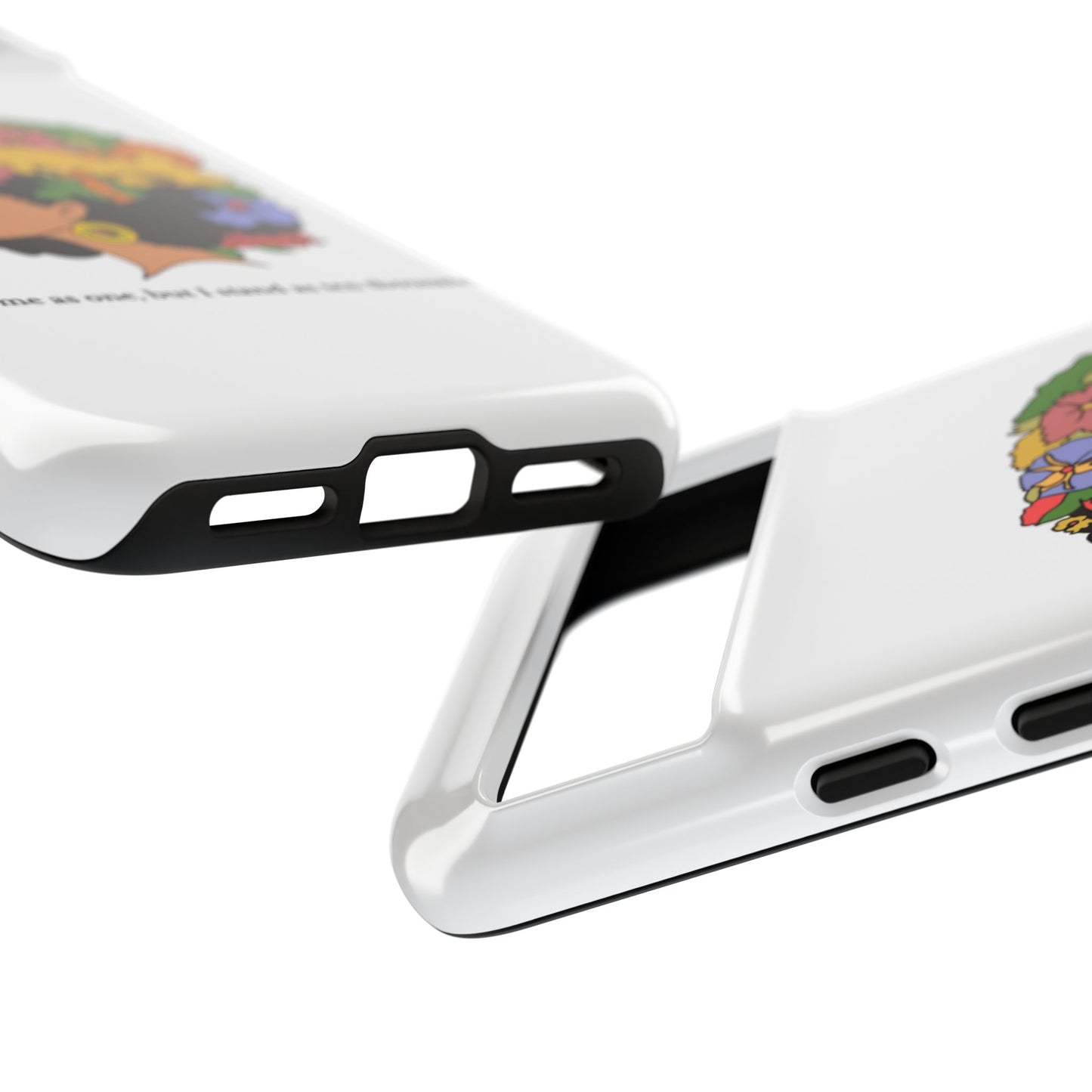 Afro Floral Phone Case — "I come as one, but I stand as ten thousand."