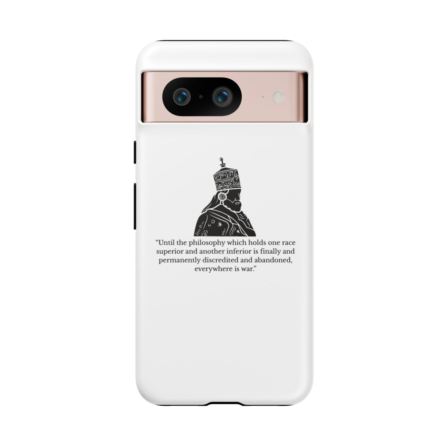 Tough Cases — 'Until the philosophy...' Quote Military Helmet Phone Case