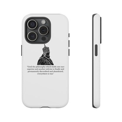 Tough Cases — 'Until the philosophy...' Quote Military Helmet Phone Case