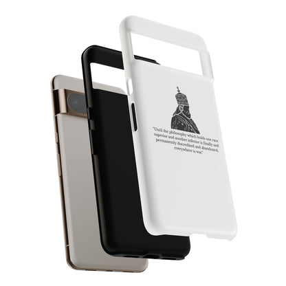 Tough Cases — 'Until the philosophy...' Quote Military Helmet Phone Case