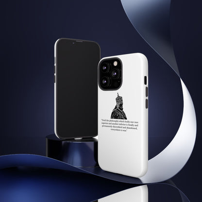 Tough Cases — 'Until the philosophy...' Quote Military Helmet Phone Case