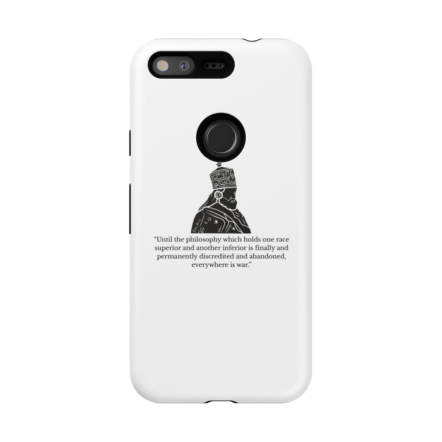 Tough Cases — 'Until the philosophy...' Quote Military Helmet Phone Case