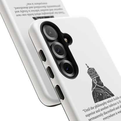 Tough Cases — 'Until the philosophy...' Quote Military Helmet Phone Case