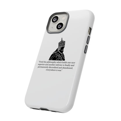 Tough Cases — 'Until the philosophy...' Quote Military Helmet Phone Case