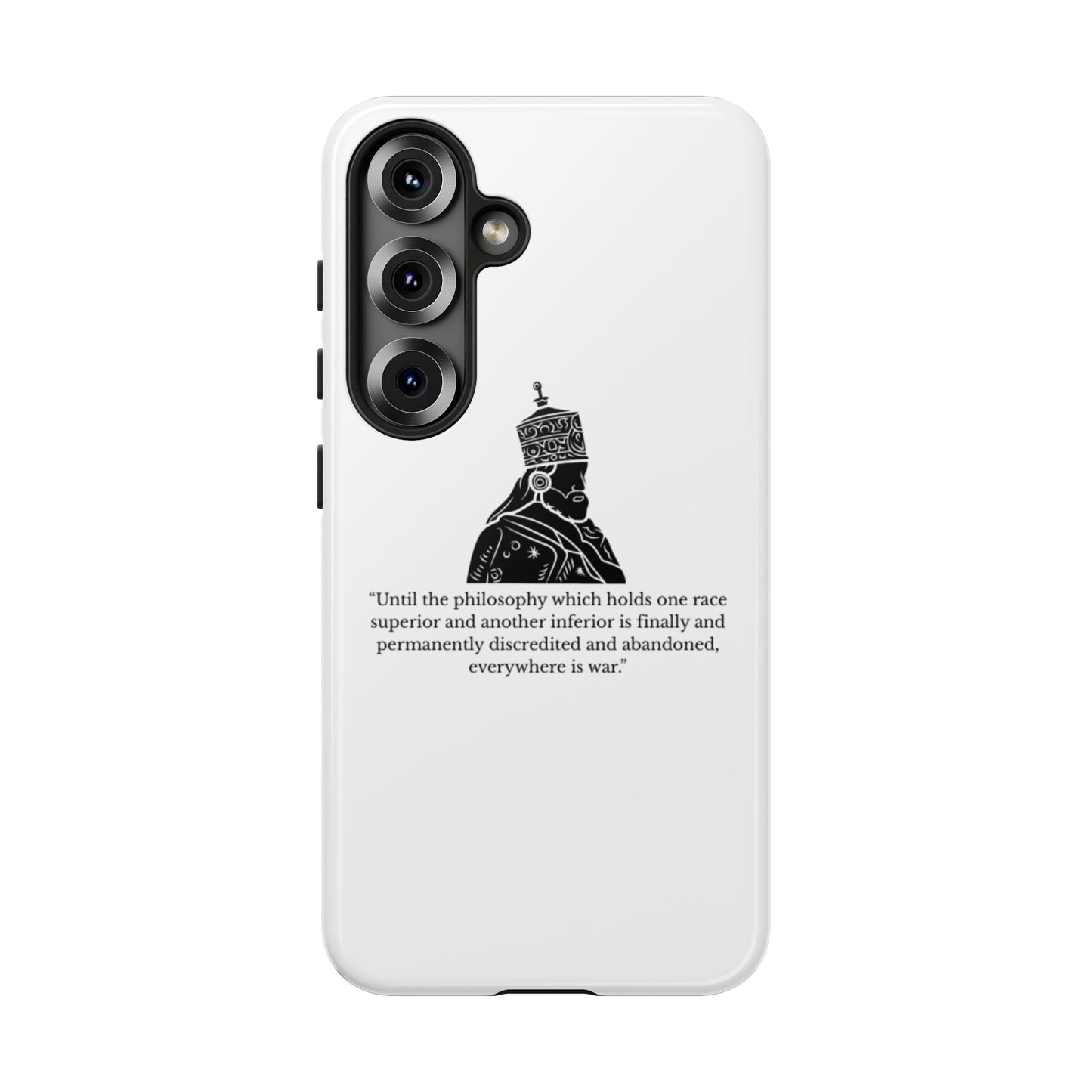 Tough Cases — 'Until the philosophy...' Quote Military Helmet Phone Case