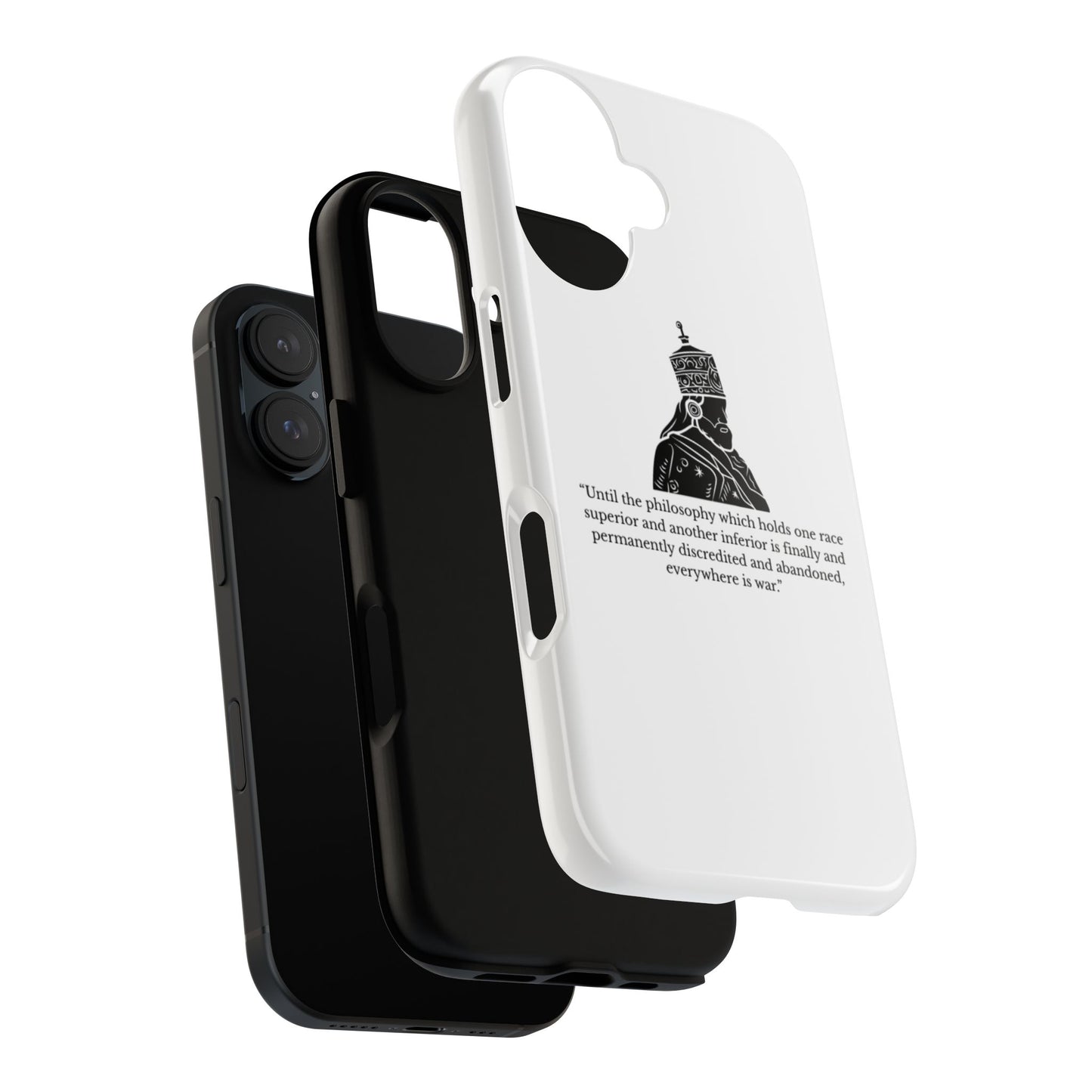 Tough Cases — 'Until the philosophy...' Quote Military Helmet Phone Case