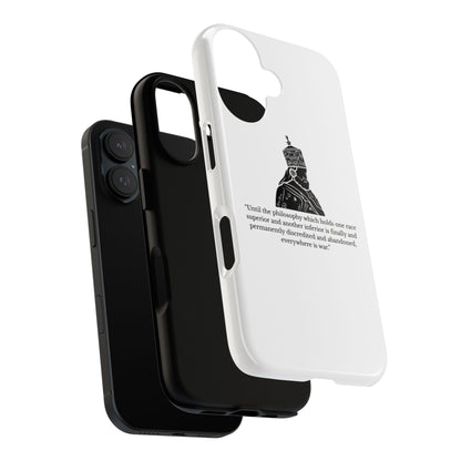 Tough Cases — 'Until the philosophy...' Quote Military Helmet Phone Case
