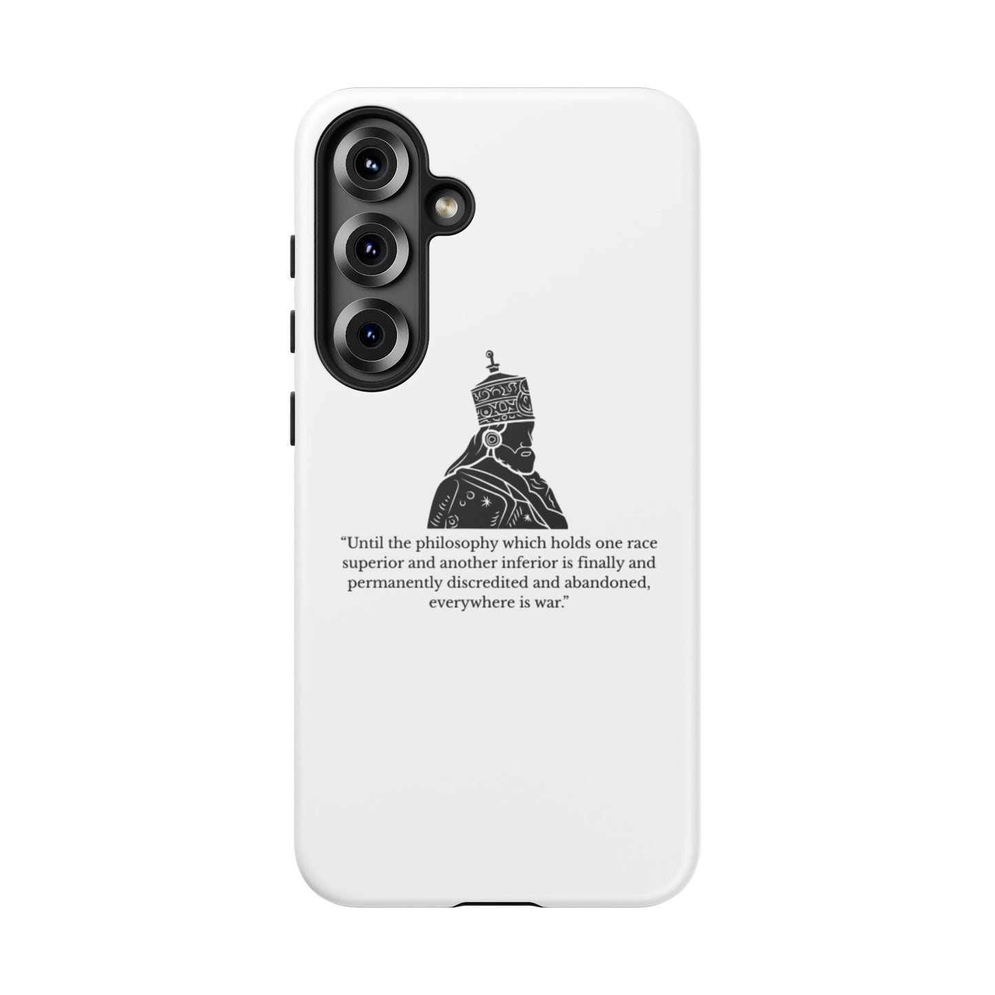 Tough Cases — 'Until the philosophy...' Quote Military Helmet Phone Case