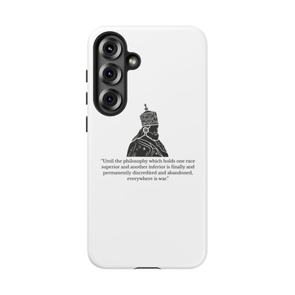 Tough Cases — 'Until the philosophy...' Quote Military Helmet Phone Case