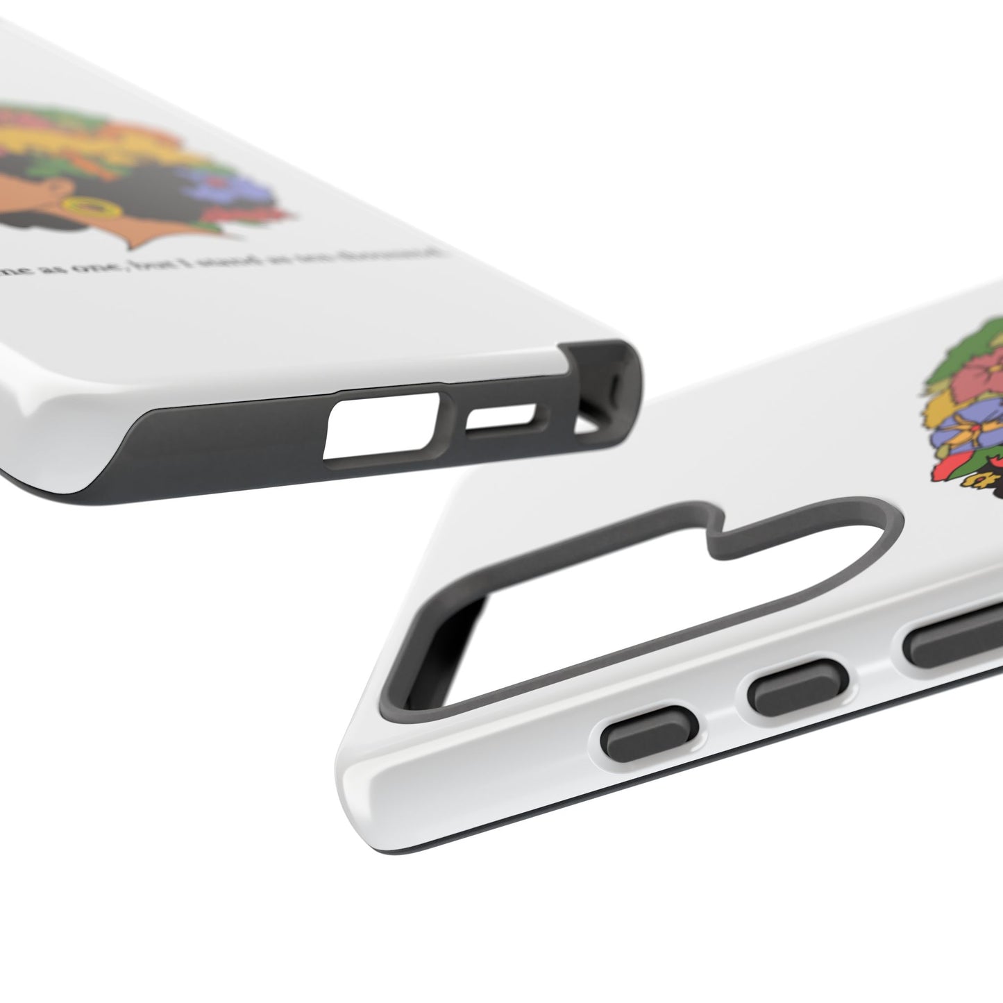 Afro Floral Phone Case — "I come as one, but I stand as ten thousand."