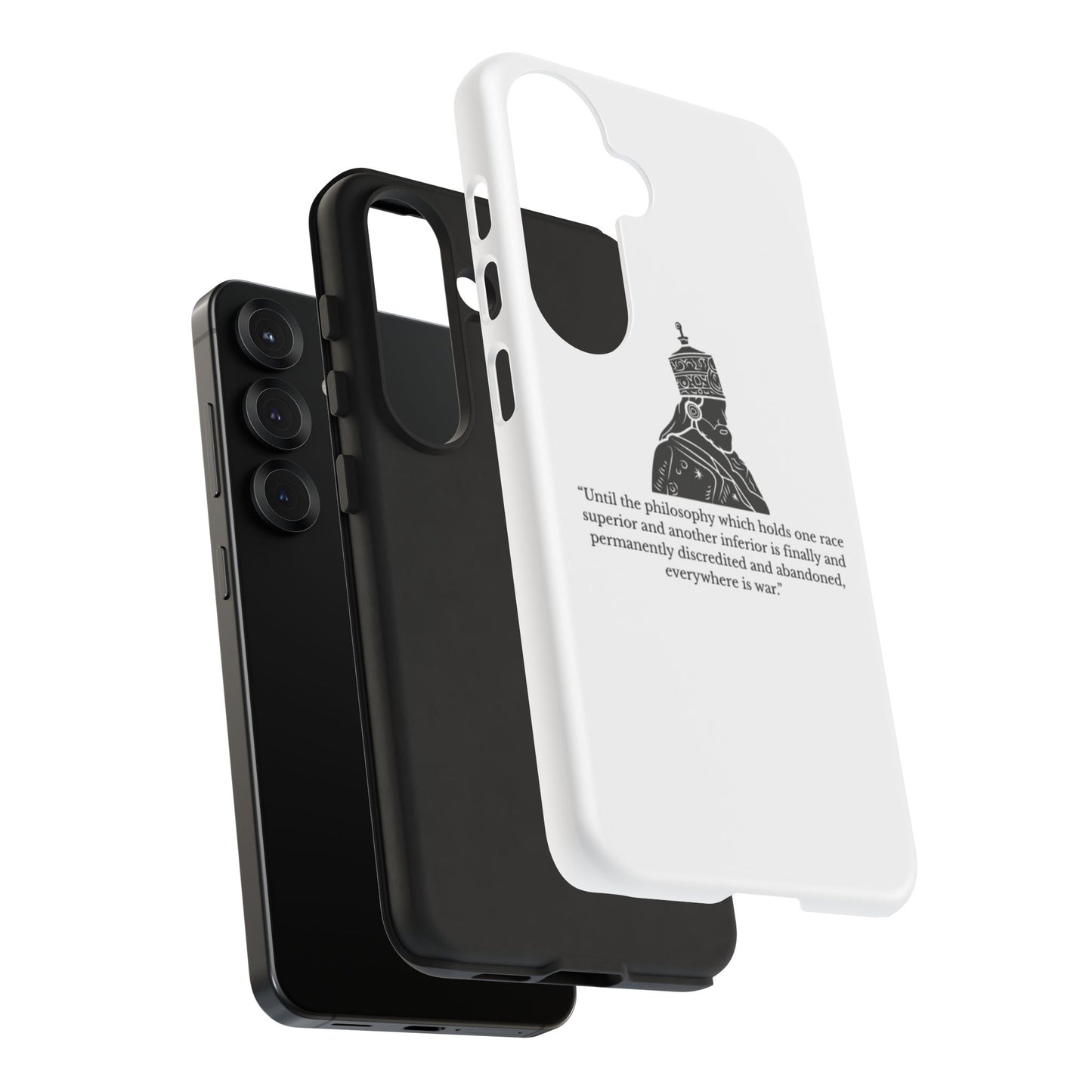 Tough Cases — 'Until the philosophy...' Quote Military Helmet Phone Case
