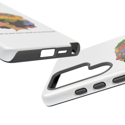 Afro Floral Phone Case — "I come as one, but I stand as ten thousand."