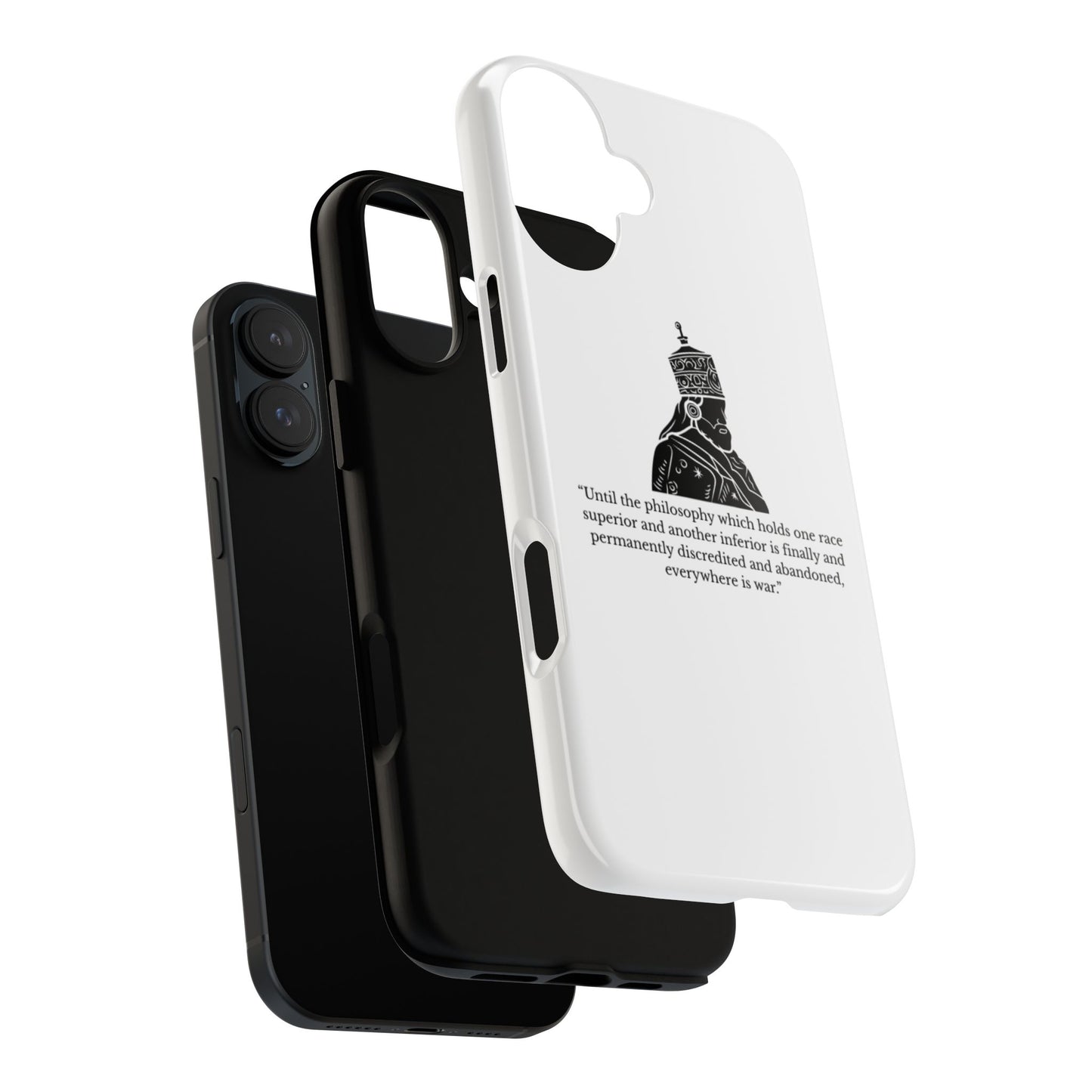 Tough Cases — 'Until the philosophy...' Quote Military Helmet Phone Case