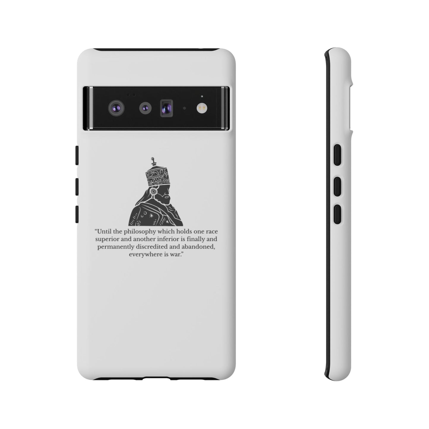 Tough Cases — 'Until the philosophy...' Quote Military Helmet Phone Case
